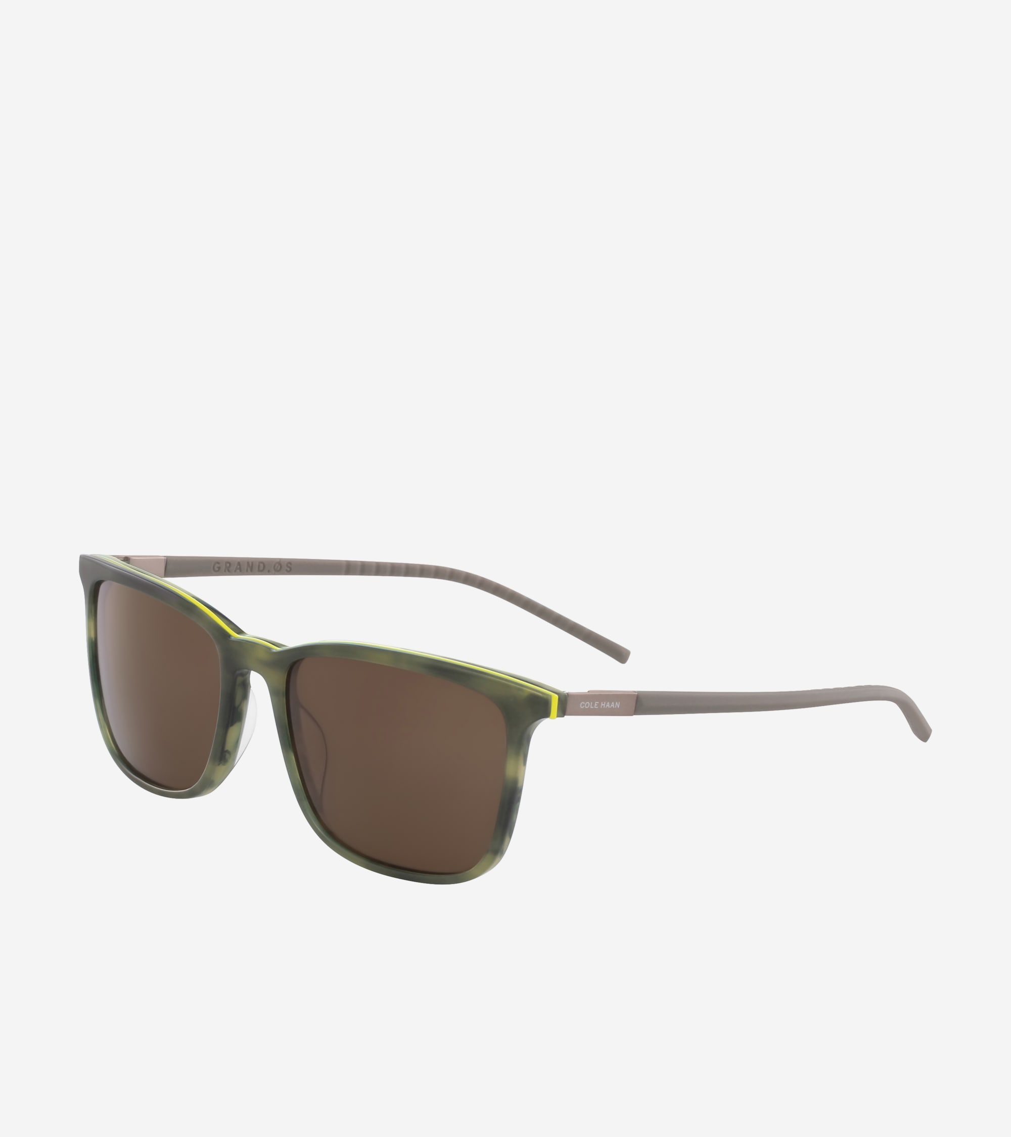 Rectangle Flex Horn-Rimmed Sunglasses in Light Green | Cole Haan